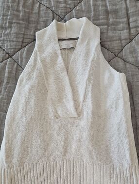 Brochu Walker Cream Knit Vest